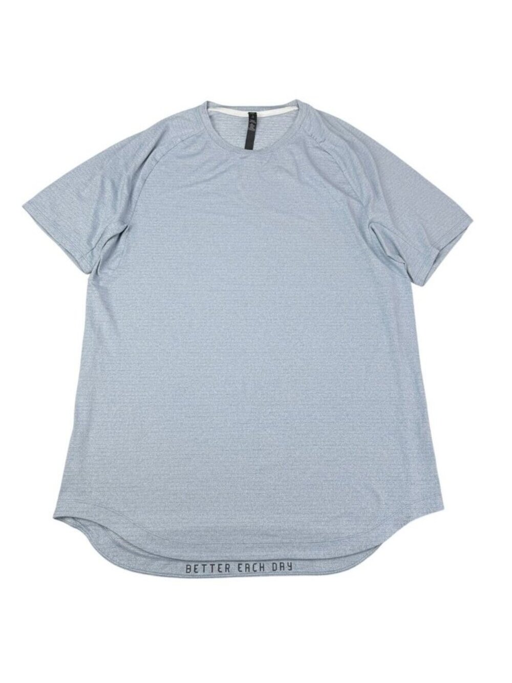 Lulelemon Men's Drysense Short Sleeve Shirt In Heathered Regatta Blue - Picture 4 of 8